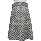 グッチ GUCCI GG総柄タイガーボタンスカート 523557 ベージュ コットン レディース スカート