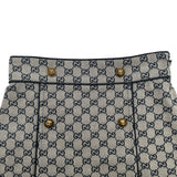 グッチ GUCCI GG総柄タイガーボタンスカート 523557 ベージュ コットン レディース スカート