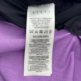 グッチ GUCCI x BALENCIAGA ギャザーストレッチブラウス 677041 パープル ナイロン レディース ブラウス