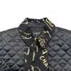 シャネル CHANEL ココマークカメリアロゴキルティング切替シャツ P61820V ブラック ポリエステル レディース 長袖Ｔシャツ
