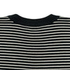 サンローラン SAINT LAURENT ロゴボーダー半袖ワンピース ブラック トリアセテート レディース ワンピース