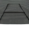 サンローラン SAINT LAURENT ロゴボーダー半袖ワンピース ブラック トリアセテート レディース ワンピース
