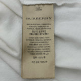 バーバリーロンドン BURBERRY LONDON ロゴプリント半袖Tシャツ 4065099 ホワイト コットン メンズ 半袖Ｔシャツ