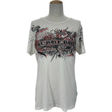 バーバリーロンドン BURBERRY LONDON ロゴプリント半袖Tシャツ 4065099 ホワイト コットン メンズ 半袖Ｔシャツ