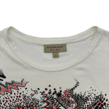バーバリーロンドン BURBERRY LONDON ロゴプリント半袖Tシャツ 4065099 ホワイト コットン メンズ 半袖Ｔシャツ