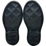 シャネル CHANEL ココマークラバーレインスリッポン G45837 カーキ ラバー レディース スリッポン