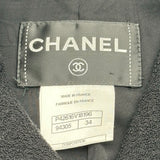 シャネル CHANEL ラインストーンボタンジャケット P42616 ブラック ウール レディース その他アウター