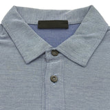プラダ PRADA ロゴポケット 半袖ポロシャツ UJM457 ブルー コットン レディース 半袖Ｔシャツ