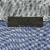 プラダ PRADA ロゴポケット 半袖ポロシャツ UJM457 ブルー コットン レディース 半袖Ｔシャツ