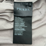 プラダ PRADA ロゴポケット半袖Tシャツ UJN006 グレー コットン メンズ 半袖Ｔシャツ