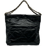 シャネル CHANEL CHANEL22 スモールバッグ AS3260 ブラック ゴールド金具 シャイニーカーフスキン レディース ハンドバッグ