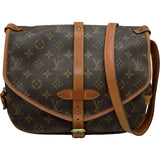 ルイ・ヴィトン LOUIS VUITTON ソミュール30 M42256 ブラウン モノグラムキャンバス レディース ショルダーバッグ