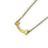 ティファニー TIFFANY＆CO Tスマイル ミニ ダイヤ ネックレス ゴールド Au750 ジュエリー