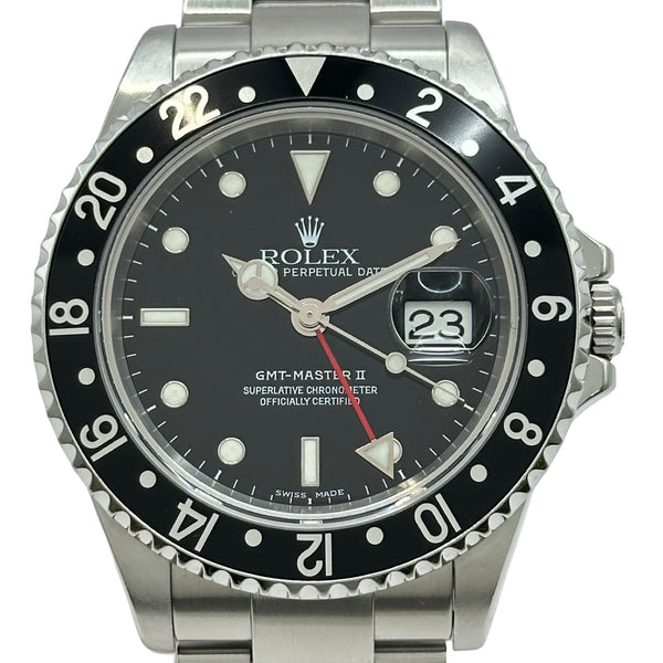 ロレックス ROLEX GMTマスター2 16710 ブラック ステンレススチール