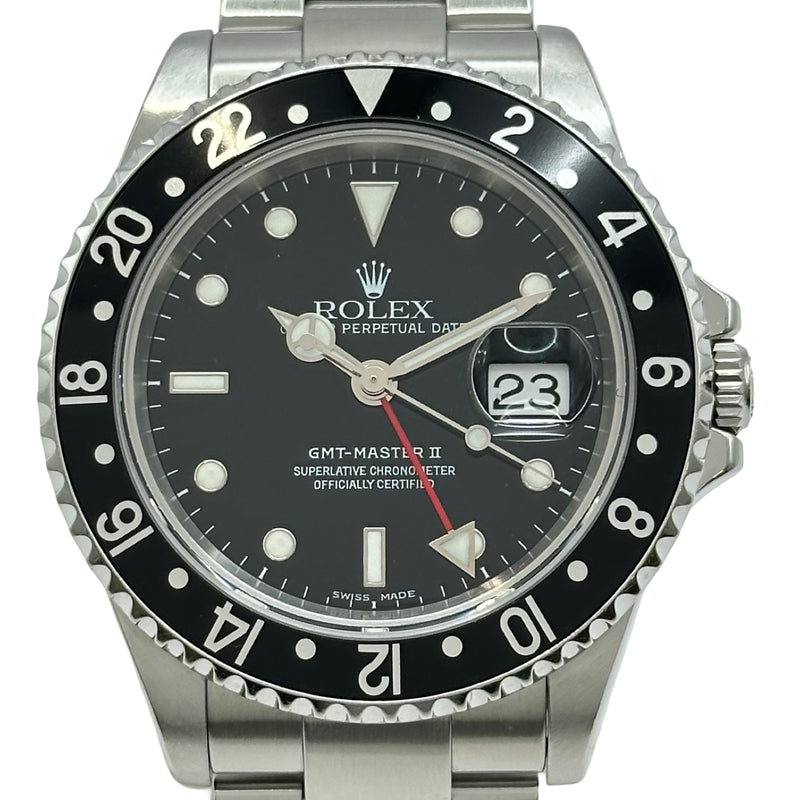 ロレックス ROLEX GMTマスター2 16710 ブラック ステンレススチール