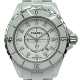 シャネル CHANEL J12 33MM H1628 ホワイト セラミック クオーツ レディース 腕時計