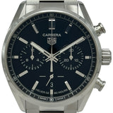 タグ・ホイヤー TAG HEUER カレラ キャリバー ホイヤー02 クロノグラフ CBN2010 ブラック ステンレススチール 自動巻き メンズ 腕時計