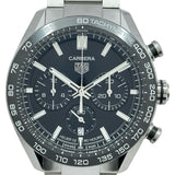 タグ・ホイヤー TAG HEUER カレラ キャリバーホイヤー02 スポーツクロノグラフ CBN2A1B.BA0643 ブラック ステンレススチール 自動巻き メンズ 腕時計