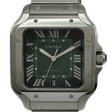 カルティエ Cartier サントス ドゥ カルティエ LM WSSA0062 グリーン ステンレススチール 自動巻き メンズ 腕時計