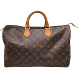 ルイ・ヴィトン LOUIS VUITTON スピーディ40 M41552 ブラウン モノグラム ユニセックス ボストンバッグ