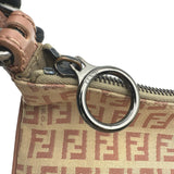 フェンディ FENDI ズッキーノ ハンドバッグ 8BR248 ピンク ナイロンジャガード レディース