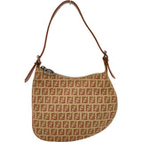 フェンディ FENDI ズッキーノ ハンドバッグ 8BR248 ピンク ナイロンジャガード レディース