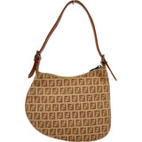 フェンディ FENDI ズッキーノ ハンドバッグ 8BR248 ピンク ナイロンジャガード レディース