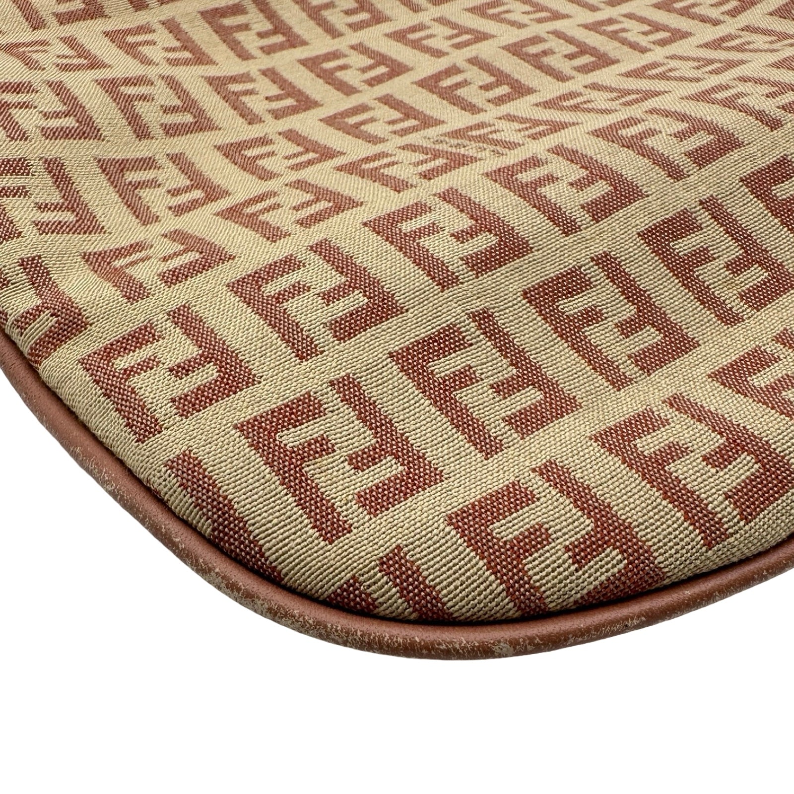 フェンディ FENDI ズッキーノ ハンドバッグ 8BR248 ピンク ナイロン