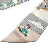 エルメス HERMES ツイリー CARRES VOLANTS マルチカラー シルク レディース スカーフ