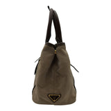 プラダ PRADA ジャガードリボン トートバッグ BN1841 ブラウン ロゴジャガード レディース トートバッグ