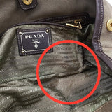 プラダ PRADA ジャガードリボン トートバッグ BN1841 ブラウン ロゴジャガード レディース トートバッグ