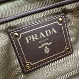 プラダ PRADA ジャガードリボン トートバッグ BN1841 ブラウン ロゴジャガード レディース トートバッグ
