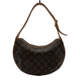 ルイ・ヴィトン LOUIS VUITTON クロワッサンMM M51512 ブラウン モノグラム/レザー レディース ショルダーバッグ