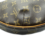 ルイ・ヴィトン LOUIS VUITTON クロワッサンMM M51512 ブラウン モノグラム/レザー レディース ショルダーバッグ