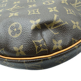 ルイ・ヴィトン LOUIS VUITTON クロワッサンMM M51512 ブラウン モノグラム/レザー レディース ショルダーバッグ