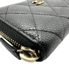 シャネル CHANEL マトラッセ コインケース ブラック ゴールド金具 キャビアスキン レディース コインケース