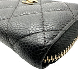 シャネル CHANEL マトラッセ コインケース ブラック ゴールド金具 キャビアスキン レディース コインケース