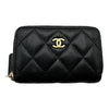 シャネル CHANEL マトラッセ コインケース ブラック ゴールド金具 キャビアスキン レディース コインケース