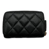 シャネル CHANEL マトラッセ コインケース ブラック ゴールド金具 キャビアスキン レディース コインケース
