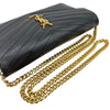 サンローラン SAINT LAURENT カサンドラ チェーンウォレット 377828 ブラック ゴールド金具 グレインカーフ レディース ショルダーバッグ