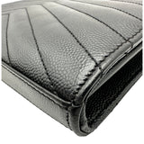 サンローラン SAINT LAURENT カサンドラ チェーンウォレット 377828 ブラック ゴールド金具 グレインカーフ レディース ショルダーバッグ
