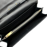サンローラン SAINT LAURENT カサンドラ チェーンウォレット 377828 ブラック ゴールド金具 グレインカーフ レディース ショルダーバッグ