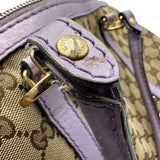 グッチ GUCCI GGキャンバス ラブリートートバッグ 257069 ラベンダー/ベージュ GGキャンバス/レザー レディース トートバッグ