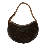 ルイ・ヴィトン LOUIS VUITTON クロワッサンMM M51512 ブラウン モノグラム/レザー レディース ショルダーバッグ