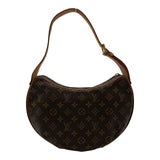 ルイ・ヴィトン LOUIS VUITTON クロワッサンMM M51512 ブラウン モノグラム/レザー レディース ショルダーバッグ