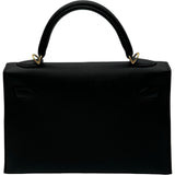 エルメス HERMES ミニケリー2 Z刻印 ブラック ゴールド金具 エプソン レディース ショルダーバッグ