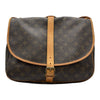 ルイ・ヴィトン LOUIS VUITTON ソミュール35 M42254 ブラウン モノグラム/レザー レディース ショルダーバッグ