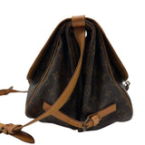 ルイ・ヴィトン LOUIS VUITTON ソミュール35 M42254 ブラウン モノグラム/レザー レディース ショルダーバッグ