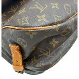 ルイ・ヴィトン LOUIS VUITTON ソミュール35 M42254 ブラウン モノグラム/レザー レディース ショルダーバッグ