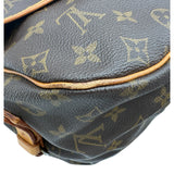 ルイ・ヴィトン LOUIS VUITTON ソミュール35 M42254 ブラウン モノグラム/レザー レディース ショルダーバッグ